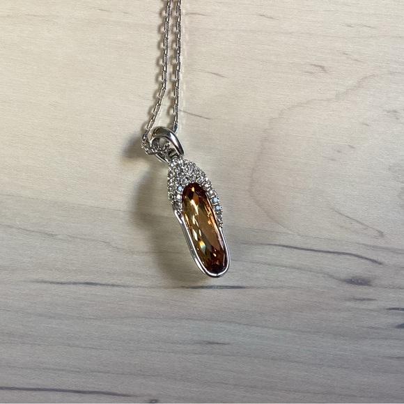 COPY - BorumAmerica Crystal Slipper Necklace - Picture 12 of 13